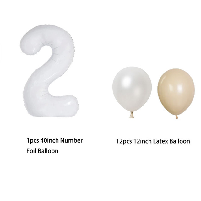 Zestaw 13 białych, foliowo-lateksowych balonów numerycznych 40 cali - idealne dekoracje na urodziny, rocznicę ślubu i przyjęcia dla dzieci - Wianko - 6