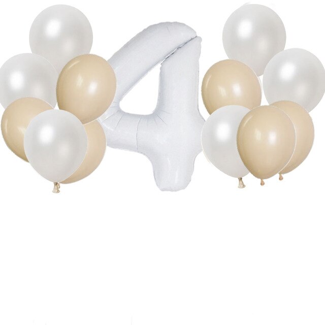 Zestaw 13 białych, foliowo-lateksowych balonów numerycznych 40 cali - idealne dekoracje na urodziny, rocznicę ślubu i przyjęcia dla dzieci - Wianko - 4