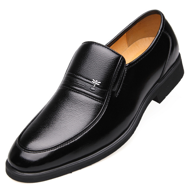 Męskie buty skórzane biznesowe mokasyny oddychające, duże rozmiary - Wianko - 6