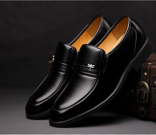 Męskie buty skórzane biznesowe mokasyny oddychające, duże rozmiary - Wianko - 10