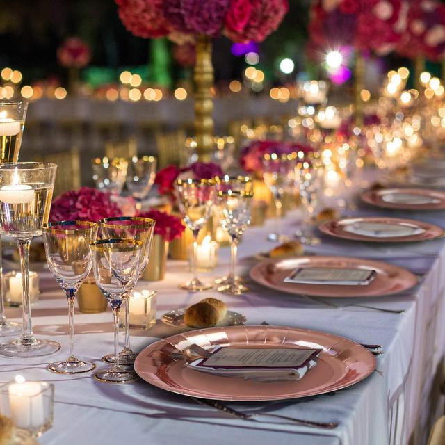 Jednorazowa imprezowa zastawa stołowa w kolorze różowego złota - talerze, serwetki, słomki i kubki Baby Shower, urodzinowe dekoracje dla dzieci - Wianko - 6