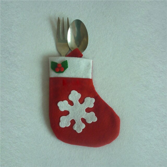 Etui na świąteczne sztućce i stojak na naczynia, ozdoby na stół, domowy dekor Snowman, torba na prezenty - Wianko - 37
