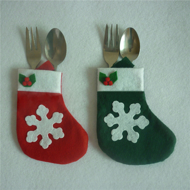 Etui na świąteczne sztućce i stojak na naczynia, ozdoby na stół, domowy dekor Snowman, torba na prezenty - Wianko - 38