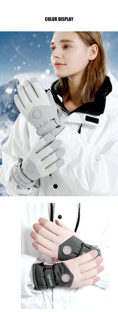 Damskie rękawice narciarskie Ultralight wodoodporne z ekranem dotykowym i ciepłym wnętrzem - Wianko - 22