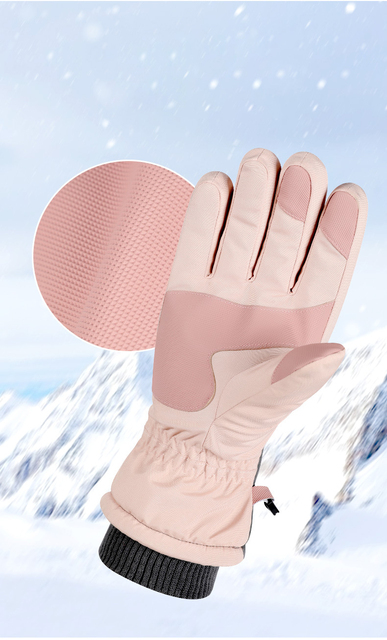 Damskie rękawice narciarskie Ultralight wodoodporne z ekranem dotykowym i ciepłym wnętrzem - Wianko - 9