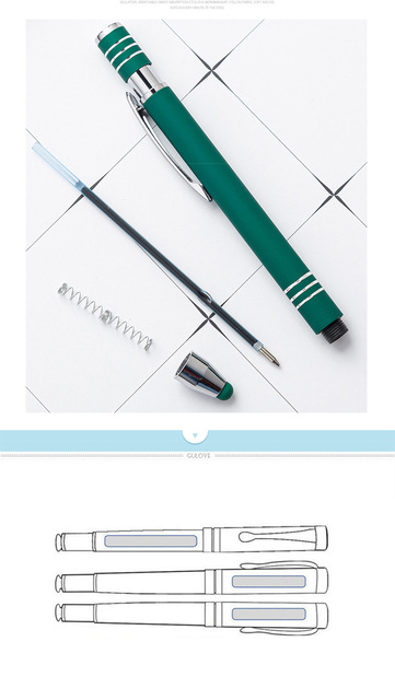 6 szt. Metalowe długopisy kulkowe z personalizowanym logo na zamówienie do ekranów dotykowych - idealne prezenty dla uczniów - Wianko - 7