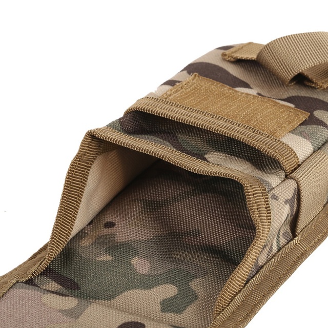 Torba myśliwska taktyczna na pas Camo z pokrywą na telefon komórkowy - wojskowa elegancja i funkcjonalność - Wianko - 8