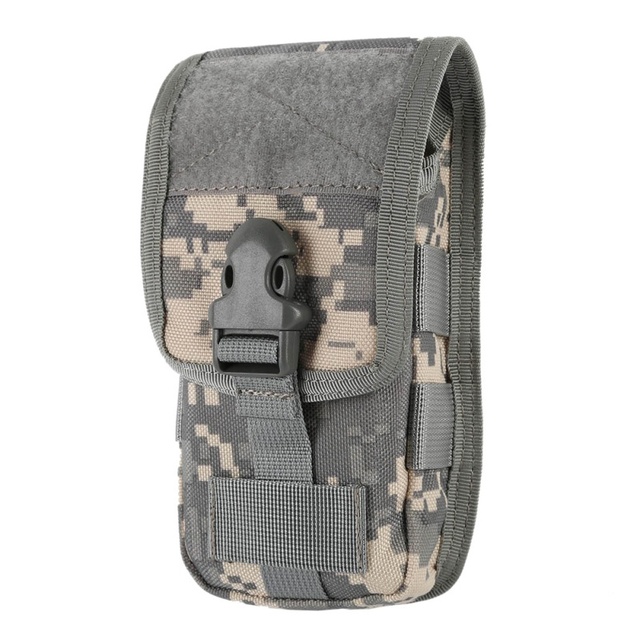 Torba myśliwska taktyczna na pas Camo z pokrywą na telefon komórkowy - wojskowa elegancja i funkcjonalność - Wianko - 12