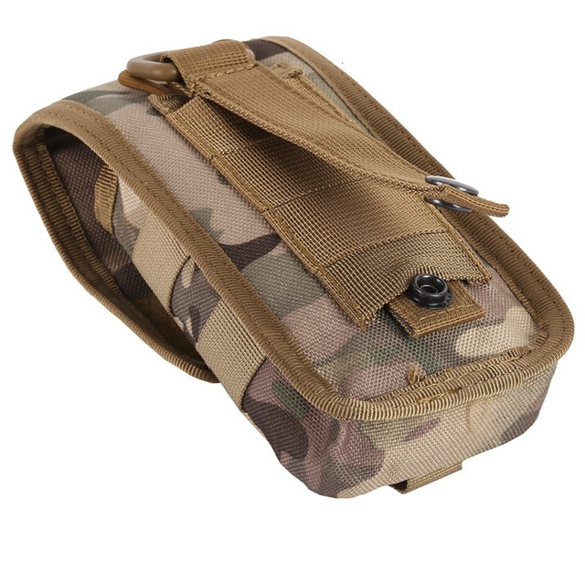 Torba myśliwska taktyczna na pas Camo z pokrywą na telefon komórkowy - wojskowa elegancja i funkcjonalność - Wianko - 5