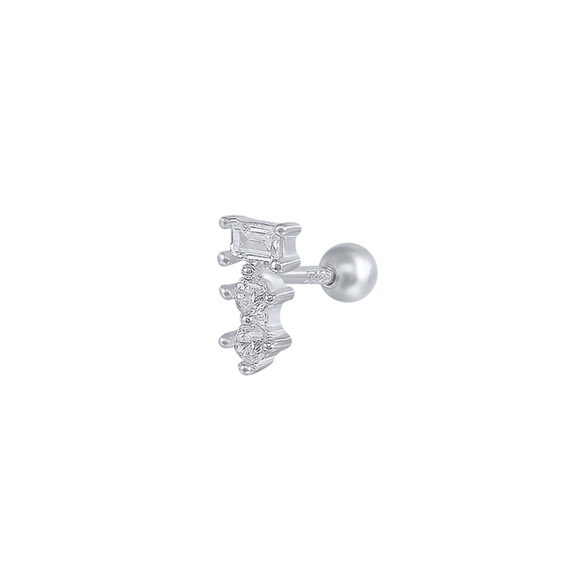 Srebrne kolczyki Mini żółw Cner z 925 srebra dla kobiet - Wianko - 3