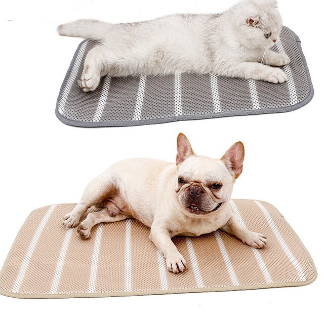 Mata łóżko letnie dla psa, składane, oddychające, antypoślizgowa, pranie ręczne, dla kotów i psów, różne rozmiary - Wianko - 1