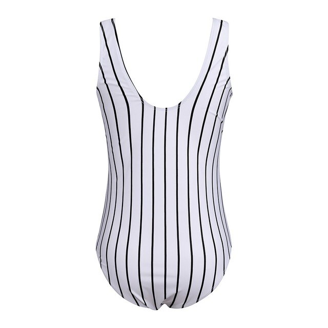 Drukowany w paski strój kąpielowy macierzyństwo w ciąży - Tankinis stripe bikini z falbankami - Plus size - Wianko - 3
