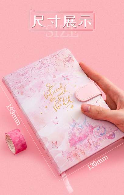 Notatnik A5 zeszyt pamiętnik dziewczęcy Planers Papelaria prezent PU szczęśliwy Planner Sketchbook koreańskie piśmiennicze - Wianko - 13