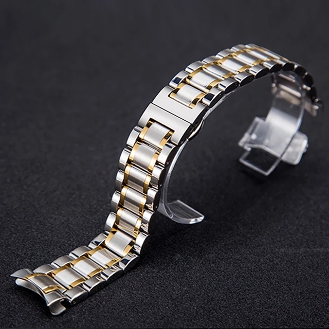 Uniwersalny pasek do zegarka z stalową klamrą - 20mm, szybkozłączka - Tissot, Dw, Cartier, Iwc - Wianko - 10