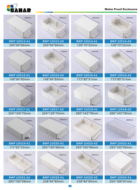 Skrzynka rozdzielcza - Obudowa elektronicznego projektu DIY IP68 wodoodporna ABS, 4 sztuki/partia - Wianko - 12