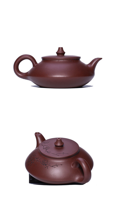 Dzbanek do herbaty z purpurowej gliny Yixing, ręcznie wykonany, pojemność 200ml - Wianko - 15