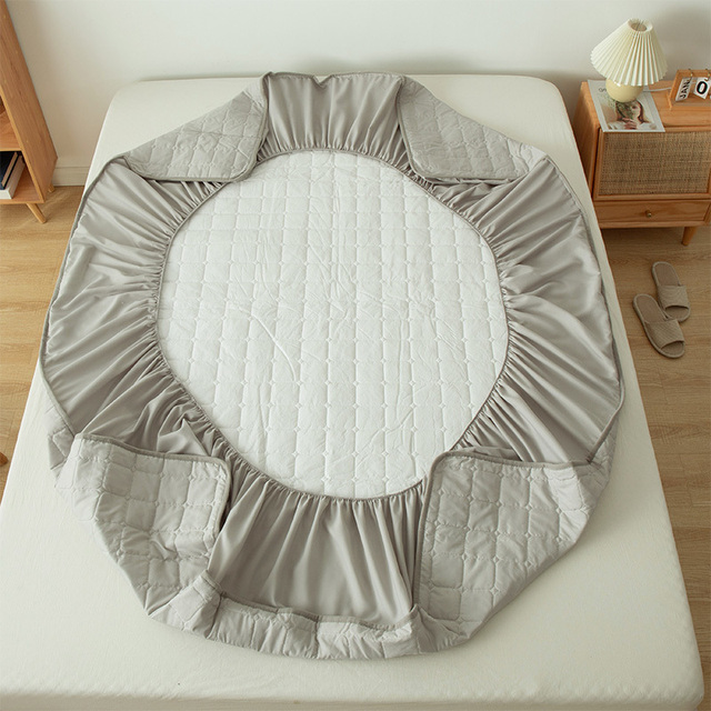 Wodoszczelna, wzmacniana narzuta na materac King Queen - jednolite łóżko, oddychający i antybakteryjny podkład do materaca - Wianko - 14