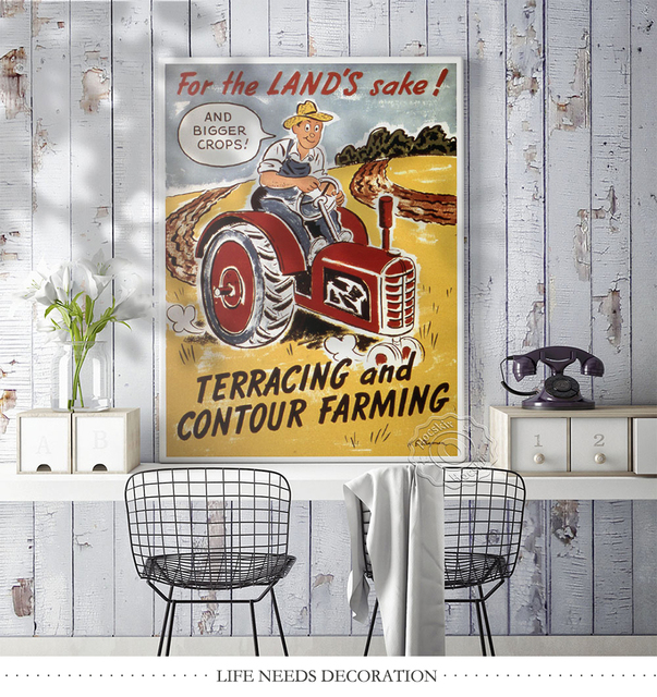 Kolorowy plakat reklamujący światowy pokój w rolniczej scenerii - wyjątkowy prezent na ozdobną ścianę - Wianko - 6