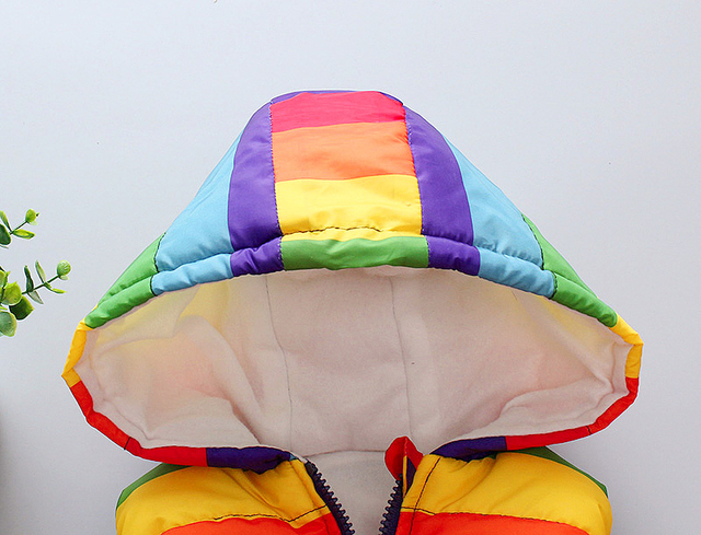 Ciepła podkoszulka płaszcz z kapturem dla niemowląt - zima, 5 kolorów, rękawki bezrękawniki, wzory z kreskówkowymi postaciami - Wianko - 24