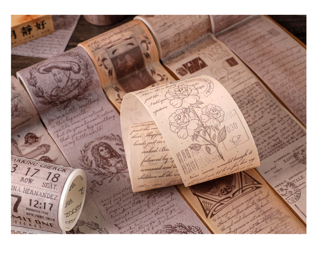 Dimi papier zwalniający Retro taśma anioł 5cm*3m znaczek kreatywny DIY pamiętnik Album etykiety - Wianko - 7