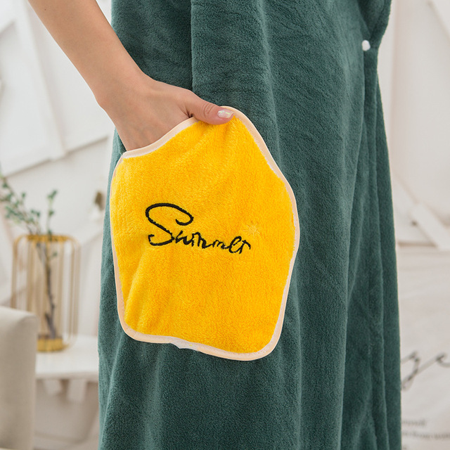 Szybkoschnący kąpielowy ręcznik z superfebranymi włóknami, idealny dla kobiet - bielizna nocna na plażę i spa, do spania i prysznica - Wianko - 8