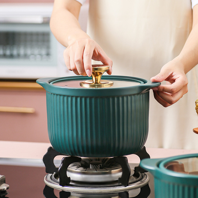 Garnek ceramiczny do gotowania zupy, odporny na wysokie temperatury, do kuchenki gazowej - Wianko - 5
