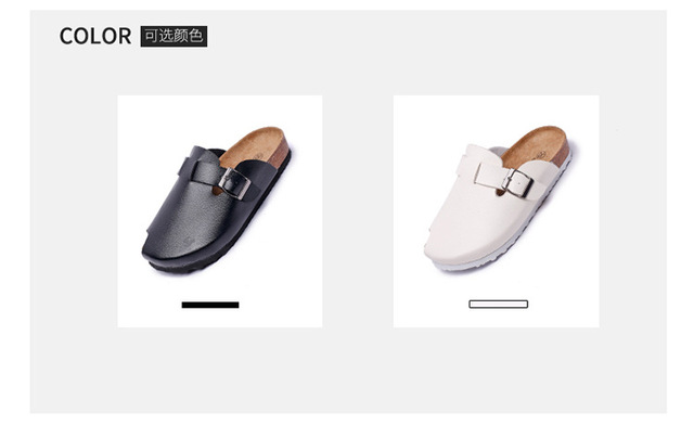 Wygodne letnie korkowe sandały dla dzieci - 2021 kolekcja, pasek z klamrą, dostępne dla chłopców i dziewcząt, zamknięty nosek, slip on flipflops - Wianko - 10