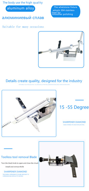Długa ostrzałka do noży Edge Pro - 360° obrót, przenośny system szlifowania (5 wersji) - Wianko - 7
