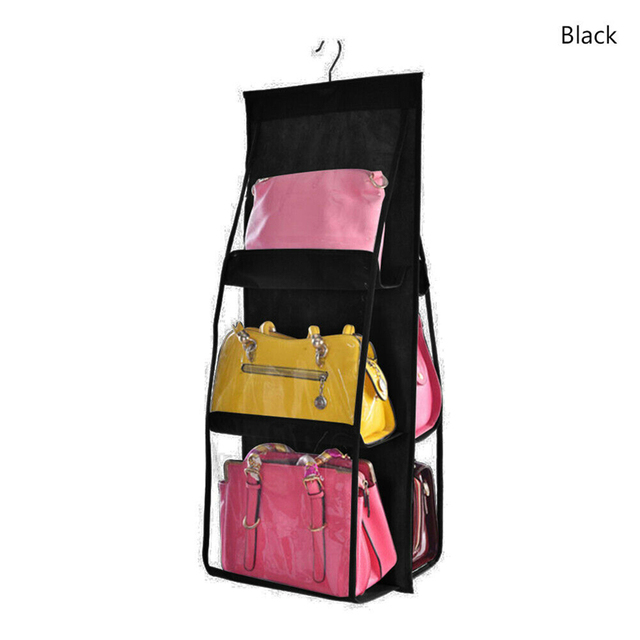 Wiszący organizer do przechowywania, przezroczysta torba na drzwi i szafę, znajdź różne torby i buty - Wianko - 7