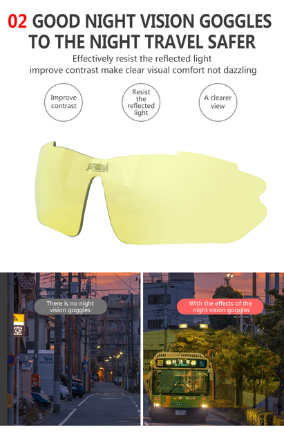 Okulary rowerowe polaroidowe UV400 z 5 soczewkami, unisex - Wianko - 18