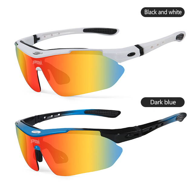 Okulary rowerowe polaroidowe UV400 z 5 soczewkami, unisex - Wianko - 12