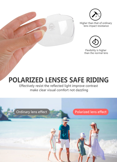 Okulary rowerowe polaroidowe UV400 z 5 soczewkami, unisex - Wianko - 16