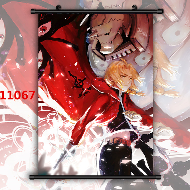 Obraz na płótnie Fullmetal Alchemik Edward i Alphonse Elric Anime Manga - dekoracja ścienna plakat ozdobny - Wianko - 2