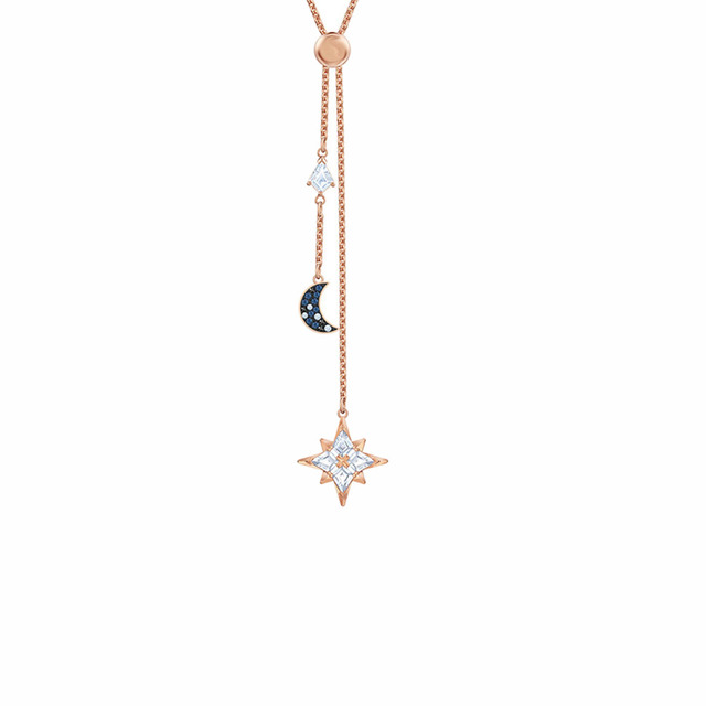 Kolczyki z zapięciem typu sztyft SWA1:1 - oryginalna biżuteria 2020, uroczy wisiorek gwiazda i księżyc, czarne magiczne kolczyki romantyczny prezent dla kobiet - Wianko - 26