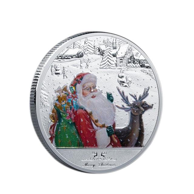 Pamiątkowa moneta świętego Mikołaja z Ełku - 1 sztuka - metalowe monety ze stopu srebra - Wianko - 2
