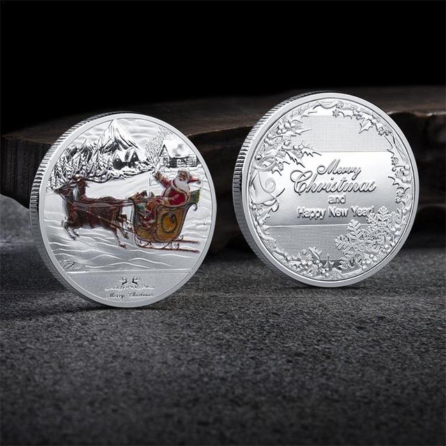 Pamiątkowa moneta świętego Mikołaja z Ełku - 1 sztuka - metalowe monety ze stopu srebra - Wianko - 1
