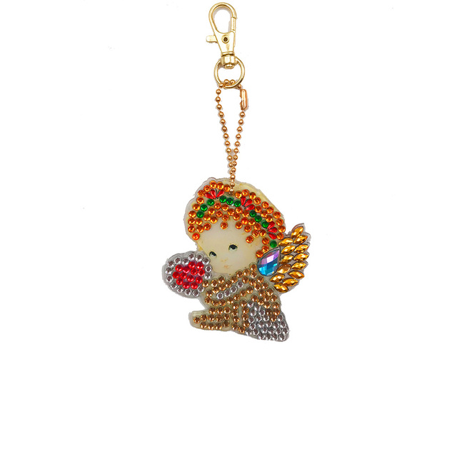 Diy brelok 5d diamentowa torba wisiorek mozaika - Piękna dziewczyna, biżuteria dekoracyjna do domu - Wianko - 31