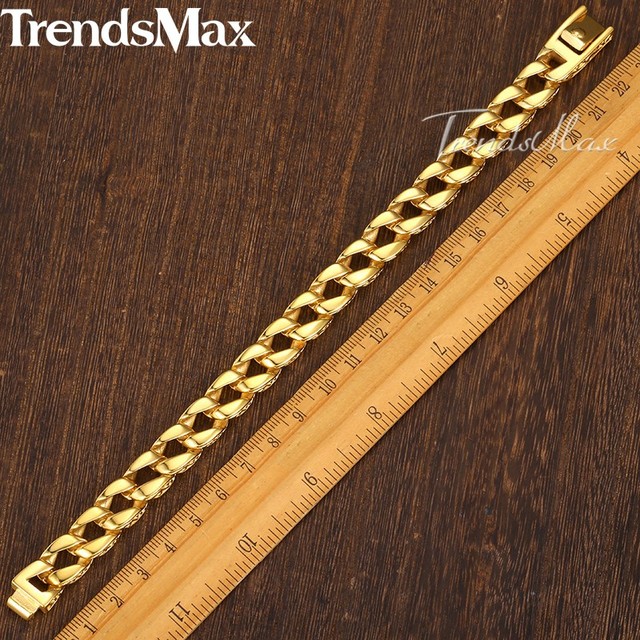 Stalowa bransoletka męska w stylu Vintage Totem ze złotym amuletem - Trendsmax HB324 - Wianko - 5