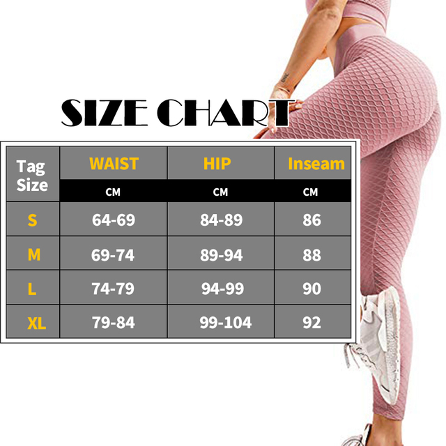 Damskie spodnie do jogi KIWI RATA z wysokim stanem, kontrola brzucha, effekt Scrunched Booty, legginsy treningowe z teksturowanymi rajstopami - Wianko - 5