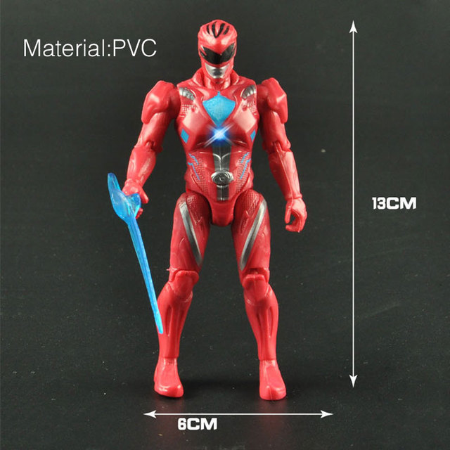 Zestaw 6 sztuk Power Model dinozaur z figurkami zespołu lalki LED Light - zabawki dla dzieci - Wianko - 3