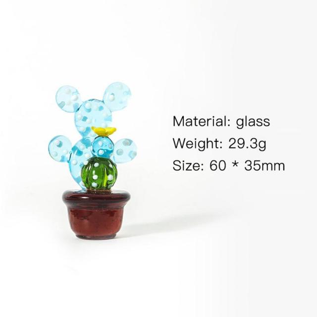 Figurka miniaturowa rośliny - ręcznie robione akcesoria dekoracyjne z kaktusem dla domu, sypialni, salonu i biura - Wianko - 16