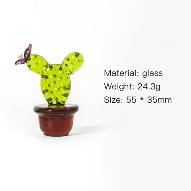 Figurka miniaturowa rośliny - ręcznie robione akcesoria dekoracyjne z kaktusem dla domu, sypialni, salonu i biura - Wianko - 19