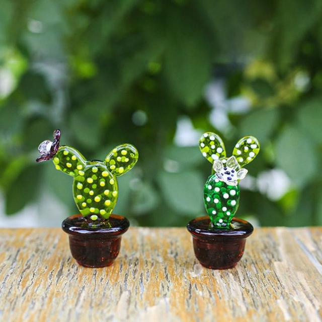 Figurka miniaturowa rośliny - ręcznie robione akcesoria dekoracyjne z kaktusem dla domu, sypialni, salonu i biura - Wianko - 12