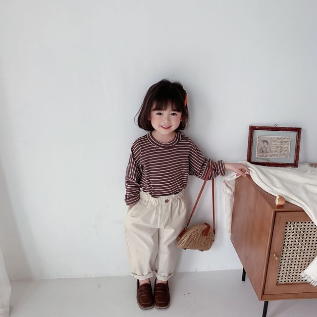 Nowe dziecęce luźne szarawary wiosenne 2021 - spodnie dla dziewczynek z elastycznym pasem - Wianko - 27