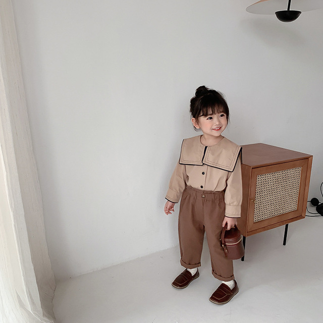 Nowe dziecęce luźne szarawary wiosenne 2021 - spodnie dla dziewczynek z elastycznym pasem - Wianko - 11