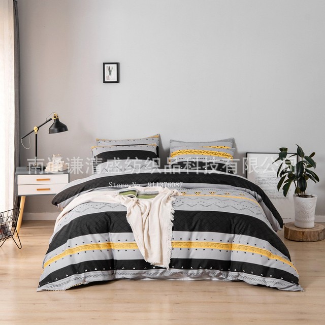 Zestaw pościeli Home Adult - pościel, kapa na kołdrę, poszewka na poduszkę - sypialniane tekstylia domowe, model Europejska Prostota - Wianko - 6
