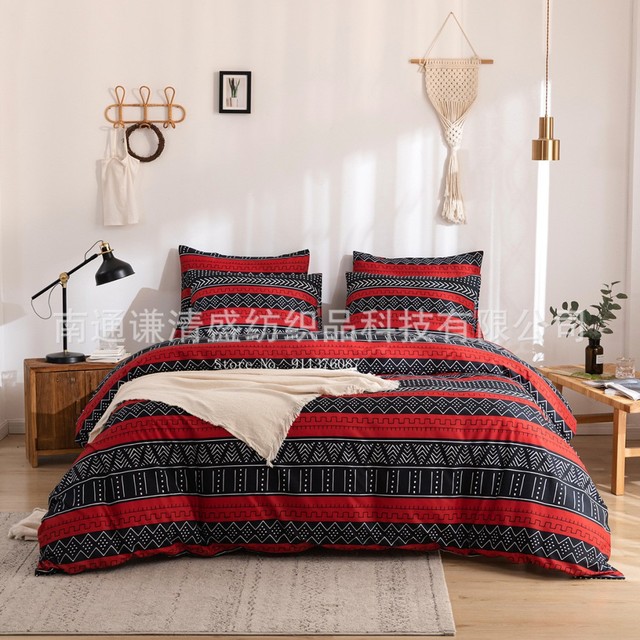 Zestaw pościeli Home Adult - pościel, kapa na kołdrę, poszewka na poduszkę - sypialniane tekstylia domowe, model Europejska Prostota - Wianko - 3