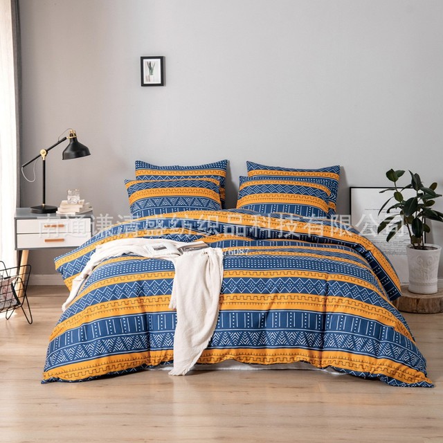 Zestaw pościeli Home Adult - pościel, kapa na kołdrę, poszewka na poduszkę - sypialniane tekstylia domowe, model Europejska Prostota - Wianko - 4