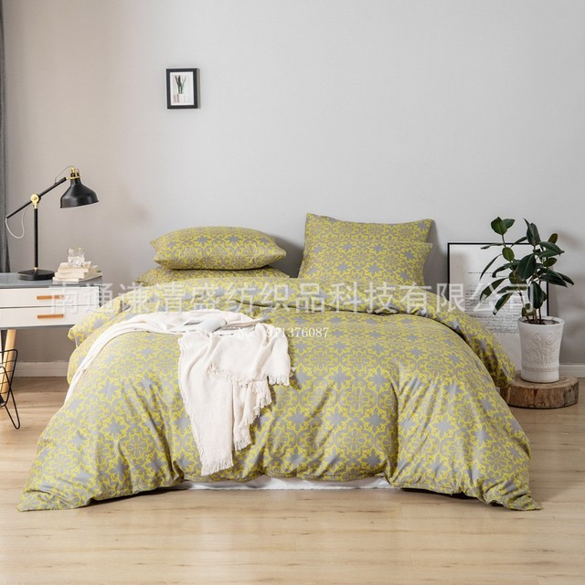 Zestaw pościeli Home Adult - pościel, kapa na kołdrę, poszewka na poduszkę - sypialniane tekstylia domowe, model Europejska Prostota - Wianko - 1
