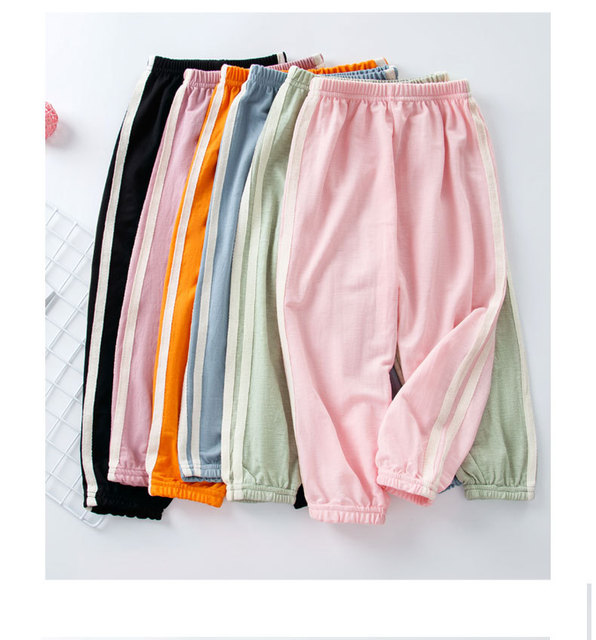 Letnie bawełniane lniane długie spodnie dla dzieci 100-150cm - Wianko - 9
